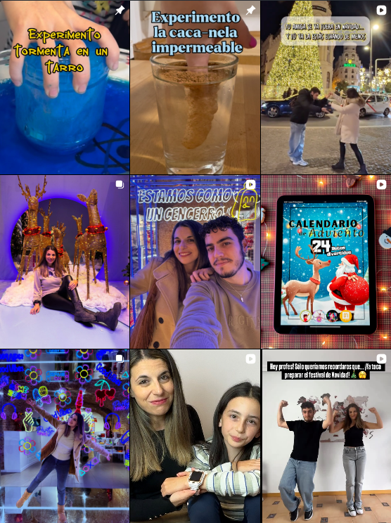 Influencer educativa @maestra_paloma_experimentos compartiendo experimentos y actividades para niños – Agencia Brilla