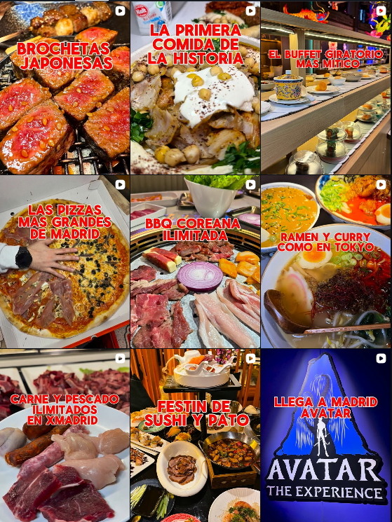 Influencer @LordTenedor compartiendo su experiencia gastronómica en restaurantes y buffets