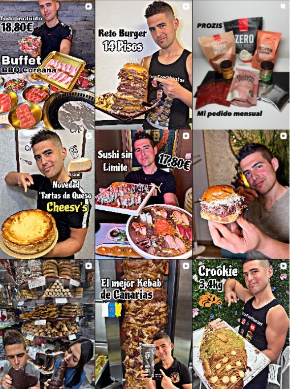 Influencer foodie y reto gastronómico @ManuFoodHunter colaborando con marcas de comida en Madrid – Agencia Brilla