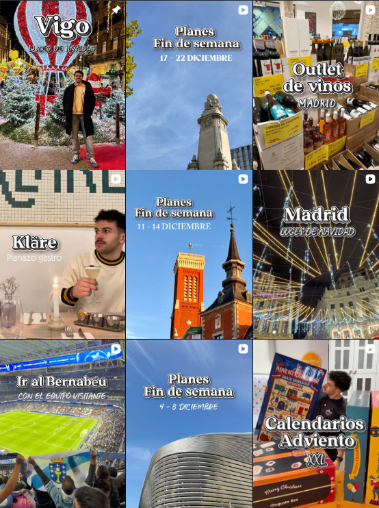 Influencer @foodtopmadrid compartiendo planes gastronómicos y actividades en Madrid