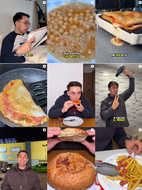 Influencer foodies , tiktoker , gastronomía , recetas virales , restaurantes @pecandoconalex colaborando con marcas de “gastronomía, restauración, delivery y ocio gastronómico” – Agencia Brilla