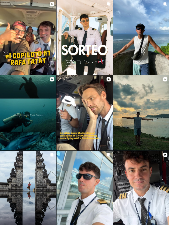 Influencer Salud @piloto_piles colaborando con marcas de "travel y lifestyle" – Agencia Brilla