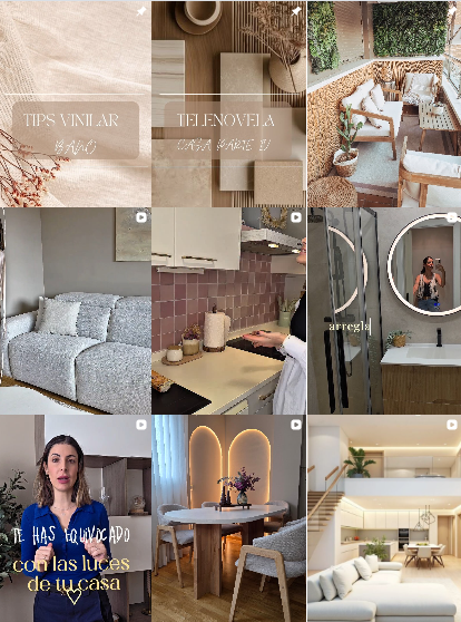 Influencer TikTok, decoración @sweetnaturhome colaborando con marcas de "tiktok, decoración" – Agencia Brilla.