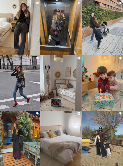 Influencer lifestyle, mums @anasangalindo colaborando con marcas de "estilo de vida, maternidad" – Agencia Brilla.