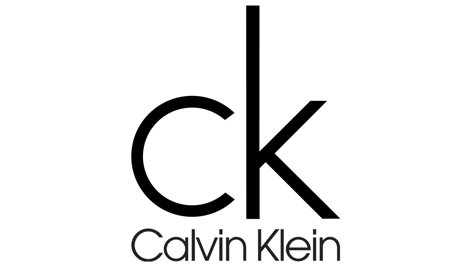 Logo de Calvin Klein, colaborador de la Agencia de marketing digital Brilla Influencers y Comunicación