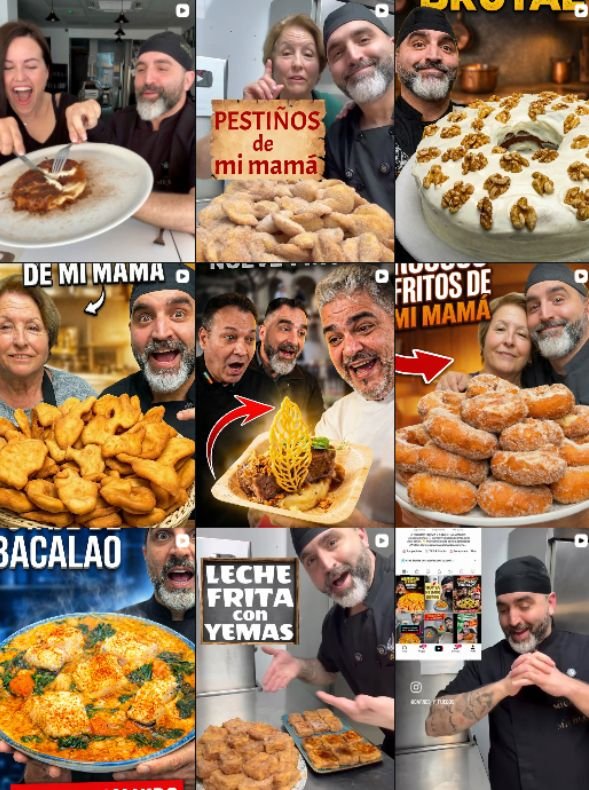 Influencer recetas, TikTok @Carnes_y_fuegos colaborando con marcas de "gastronomía, recetas" – Agencia Brilla.