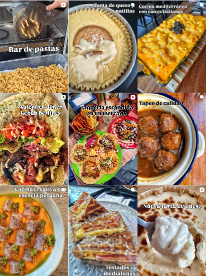 Influencer foodies @madridalpuntode colaborando con marcas de "gastronomía" – Agencia Brilla.