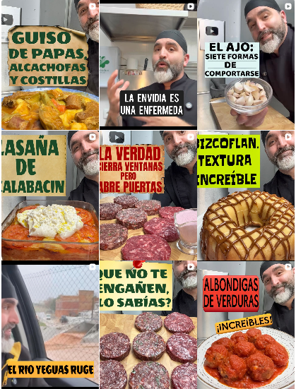 Influencer recetas, TikTok @Carnes_y_fuegos colaborando con marcas de "gastronomía, recetas" – Agencia Brilla.