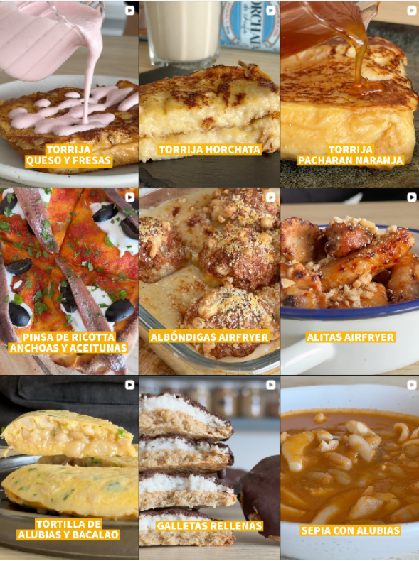 Influencer recetas @siempr.hambrientos colaborando con marcas de "gastronomía, recetas" – Agencia Brilla.