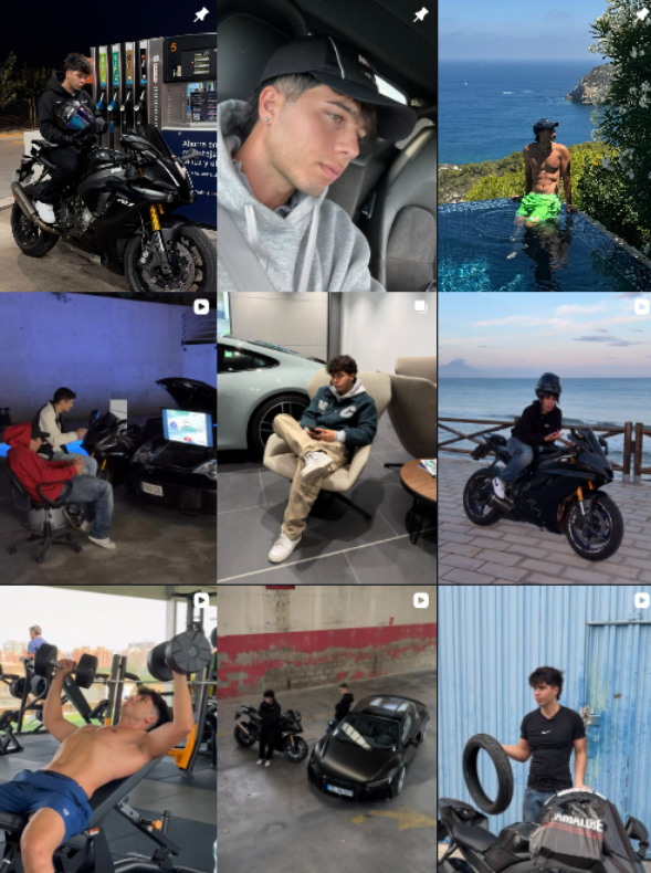 Influencer TikTok, motor, lifestyle @alvaroantoli colaborando con marcas – Agencia Brilla.