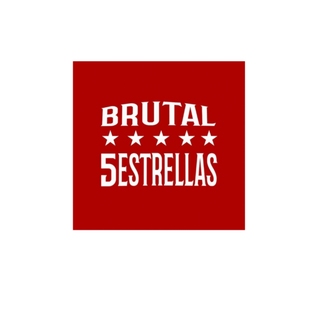Agencia de marketing digital Brilla Influencers y Comunicación: logo y branding de Brutal 5 Estrellas