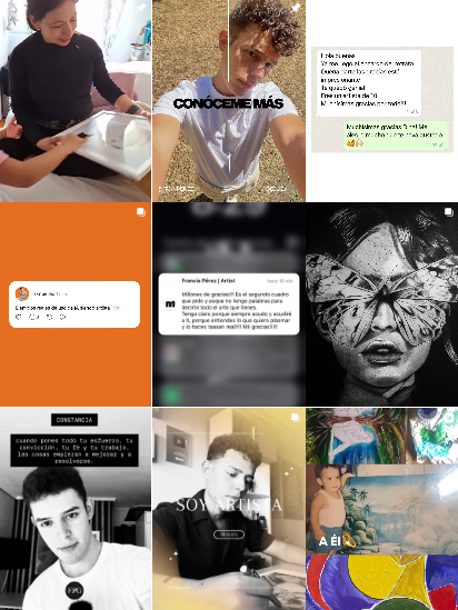 Influencer TikTok @frxnperez colaborando con marcas de "contenido digital" – Agencia Brilla.