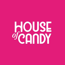Logo de House of Candy, tienda de golosinas y dulces.