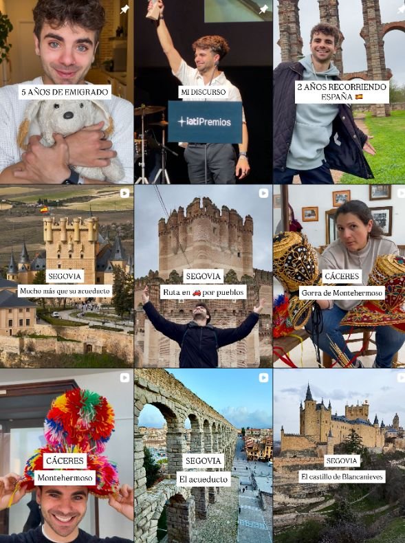 Influencer travel, TikTok @romansocias colaborando con marcas de "viajes" – Agencia Brilla.