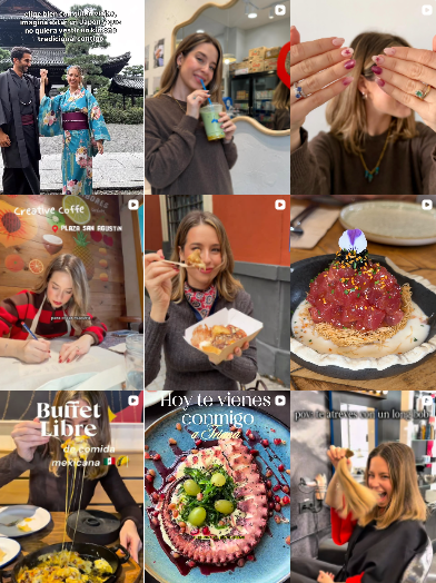 Influencer foodies @sevillaparacomer colaborando con marcas de "gastronomía" – Agencia Brilla.
