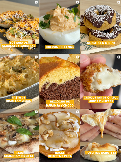 Influencer recetas @siempr.hambrientos colaborando con marcas de "gastronomía, recetas" – Agencia Brilla.