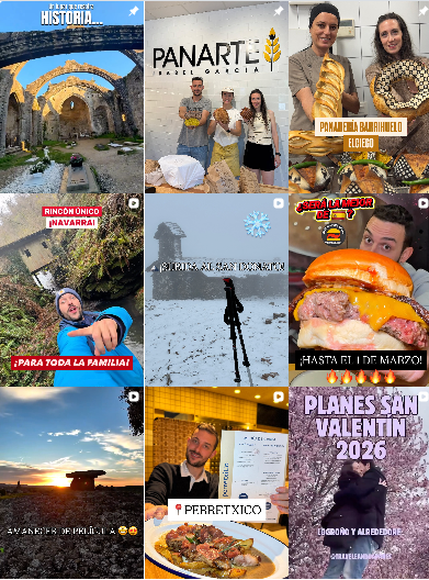 Influencer travel, foodies @traveleandoapares colaborando con marcas de "viajes, gastronomía" – Agencia Brilla.