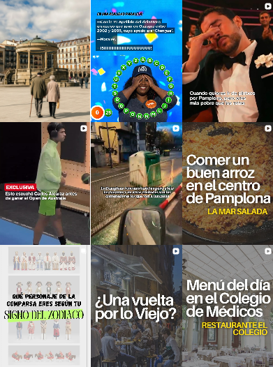Influencer foodies, lifestyle, tecnología @vivirpamplona colaborando con marcas de "gastronomía, estilo de vida, tecnología" – Agencia Brilla.