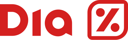 Logo de DIA. Imagen de la marca DIA, supermercado de proximidad.