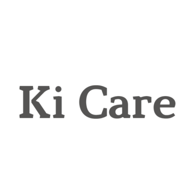 Logo de Ki Care, marca de productos para el cuidado de la piel y bienestar personal.
