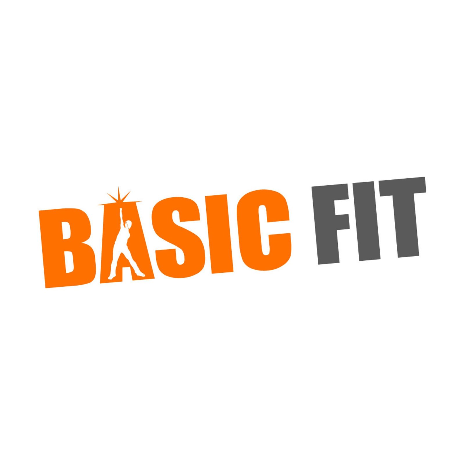 Logo de la marca Basic Fit, gimnasio para todos.