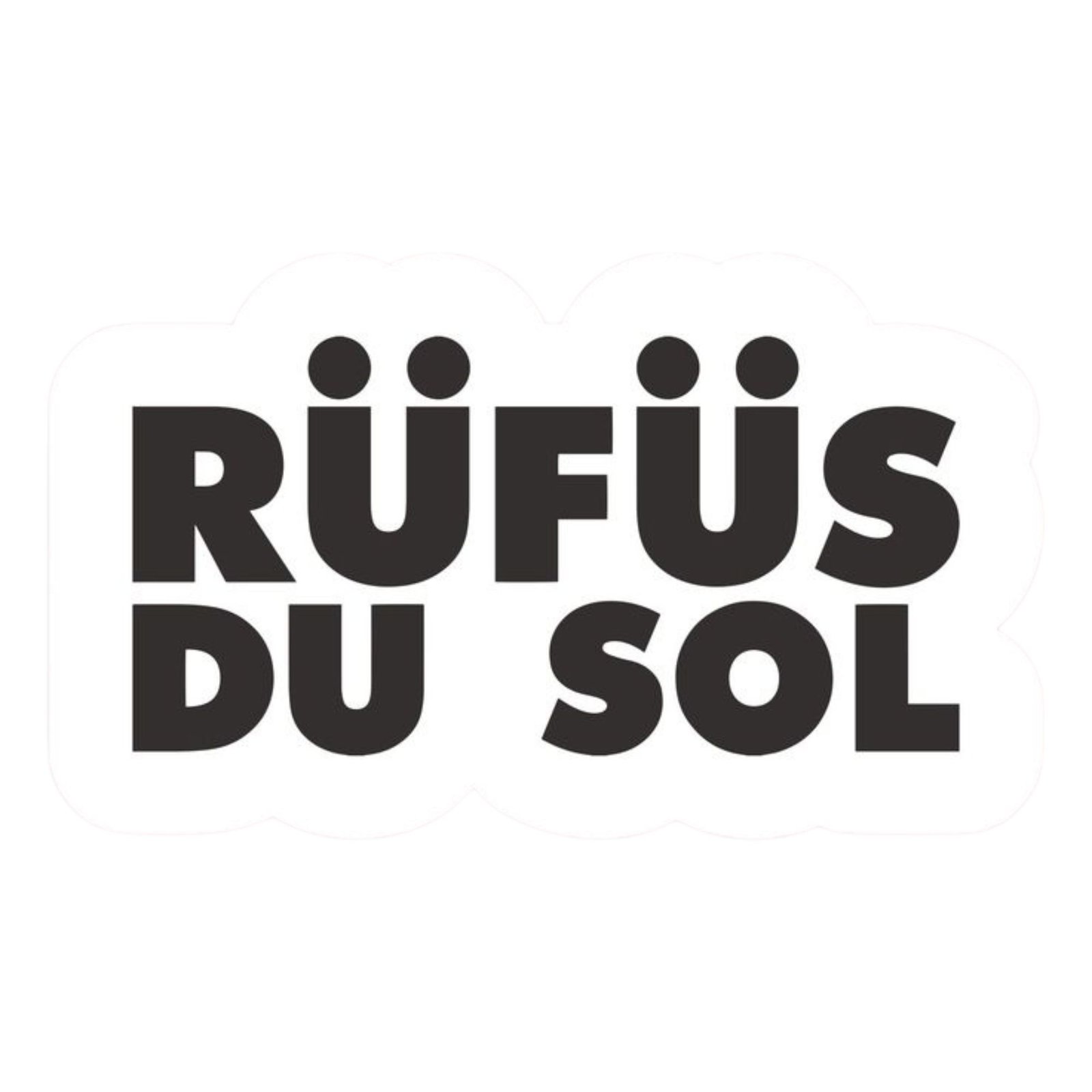 Logo de la banda Rüfüs Du Sol, música electrónica de alto nivel.