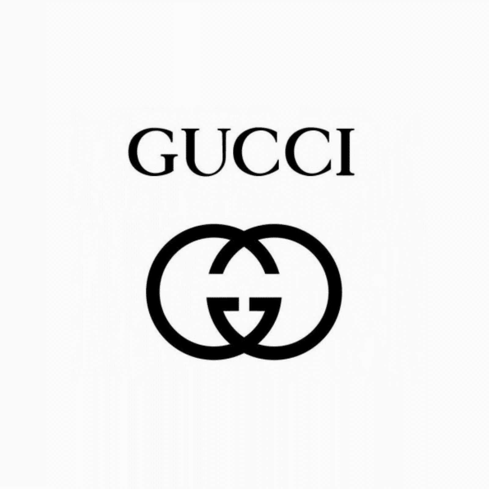Logotipo de GUCCI, marca de lujo internacional