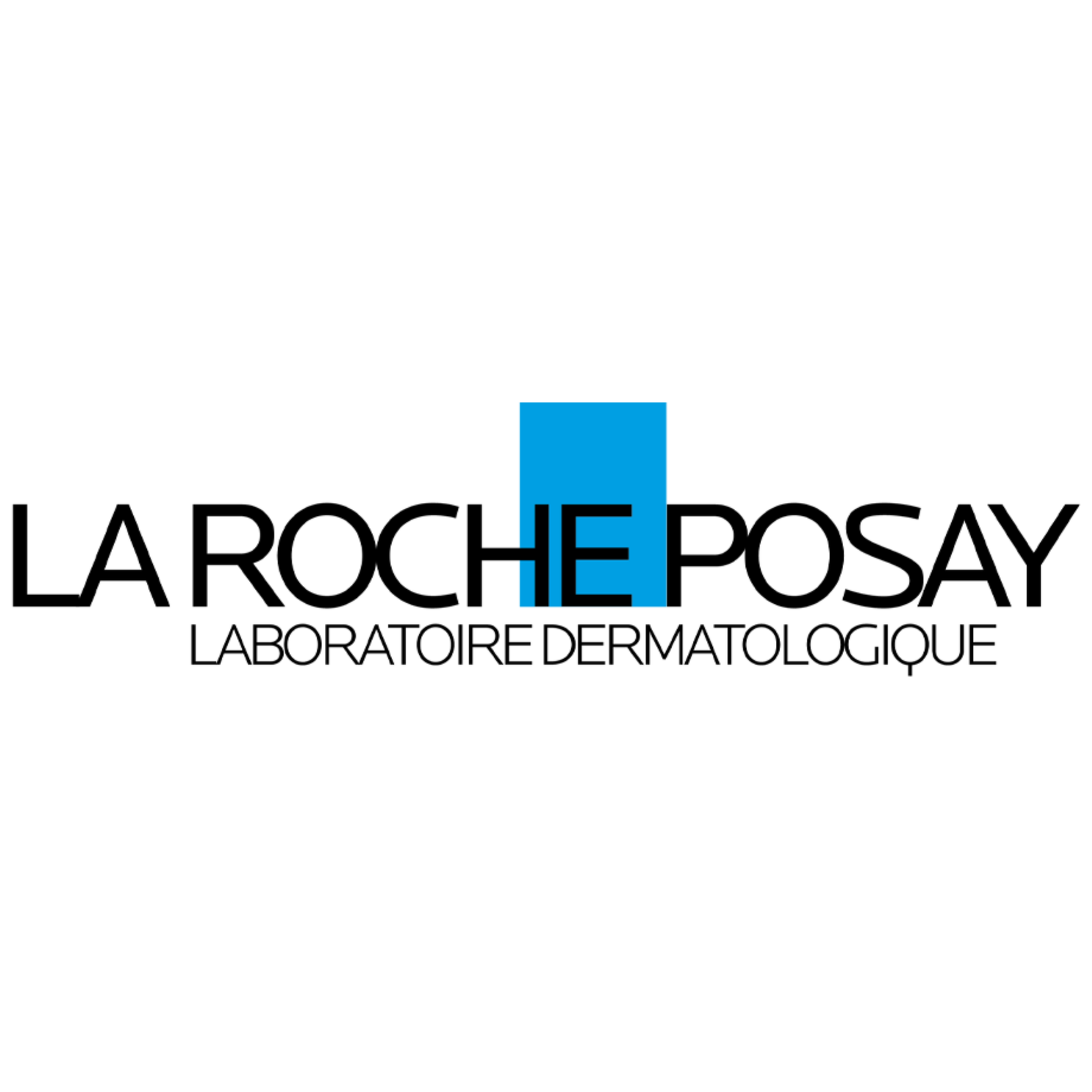 Logotipo de La Roche-Posay, marca de cuidado dermatológico.
