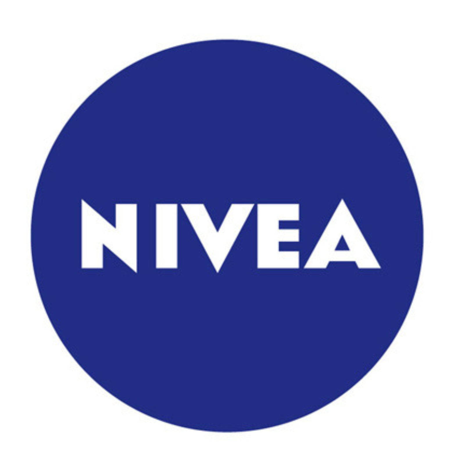 Logotipo de Nivea, marca famosa por sus productos de cuidado corporal e hidratación.