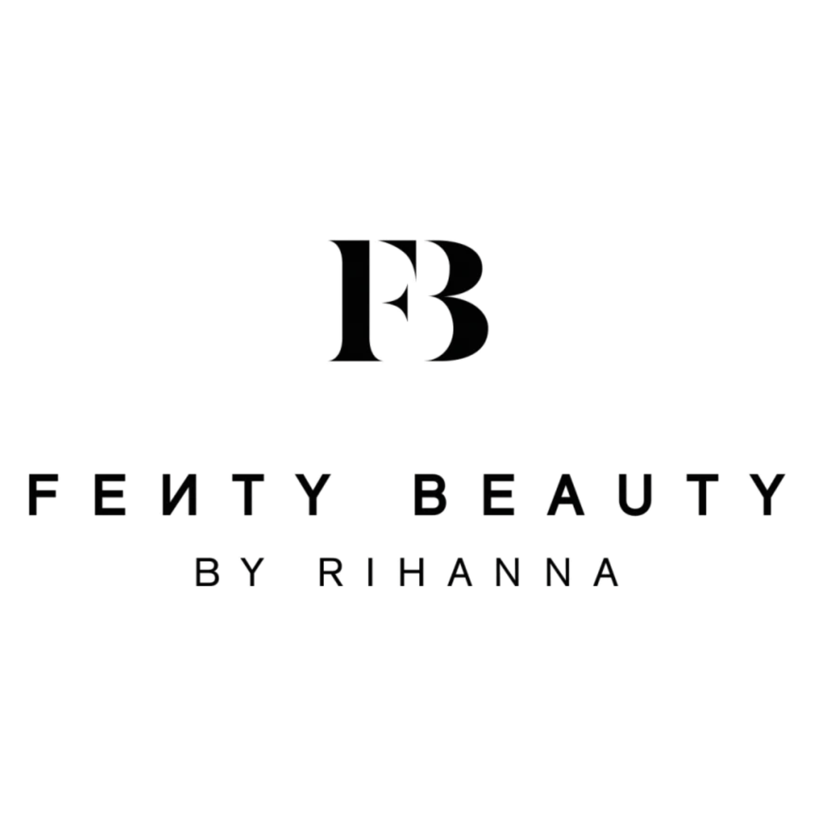 Logotipo de Fenty Beauty by Rihanna, la icónica marca de belleza.