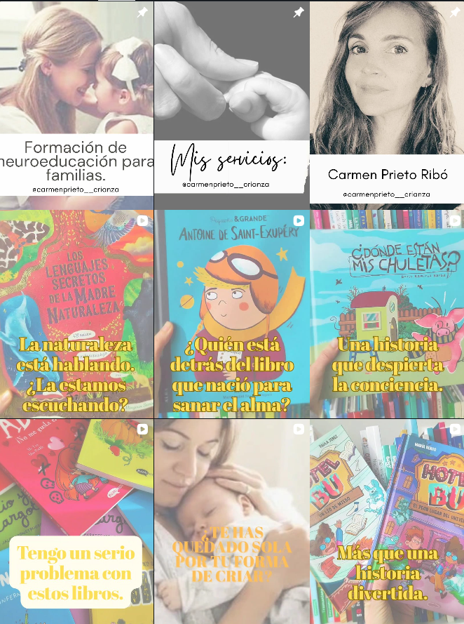 Influencer mums, lifestyle @carmenprieto_crianza colaborando con marcas de "familia, crianza, bienestar y estilo de vida" en Madrid – Agencia Brilla.