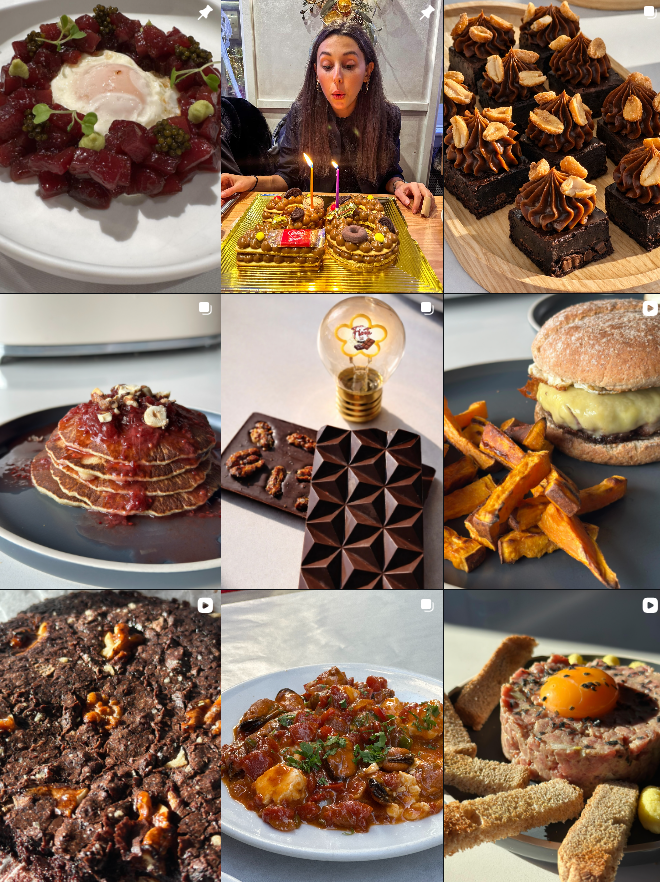 Influencer foodies @floretafood colaborando con marcas de "gastronomía, restaurantes, experiencias culinarias" en Zaragoza y Barcelona – Agencia Brilla.