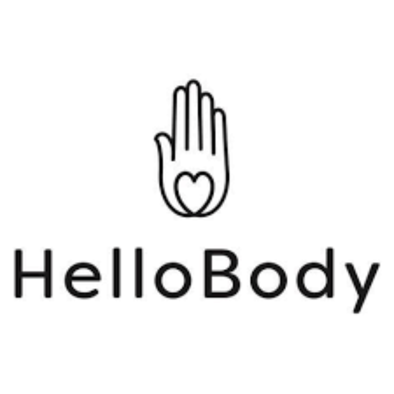 Logo de HelloBody, productos cosméticos.