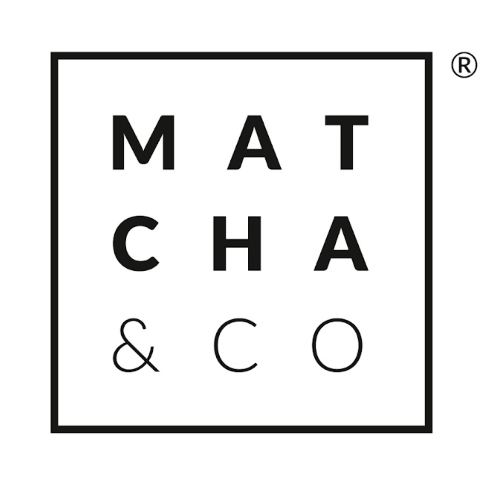 Logo de Matcha & Co, marca especializada en té Matcha premium, que promueve el bienestar y la energía natural.