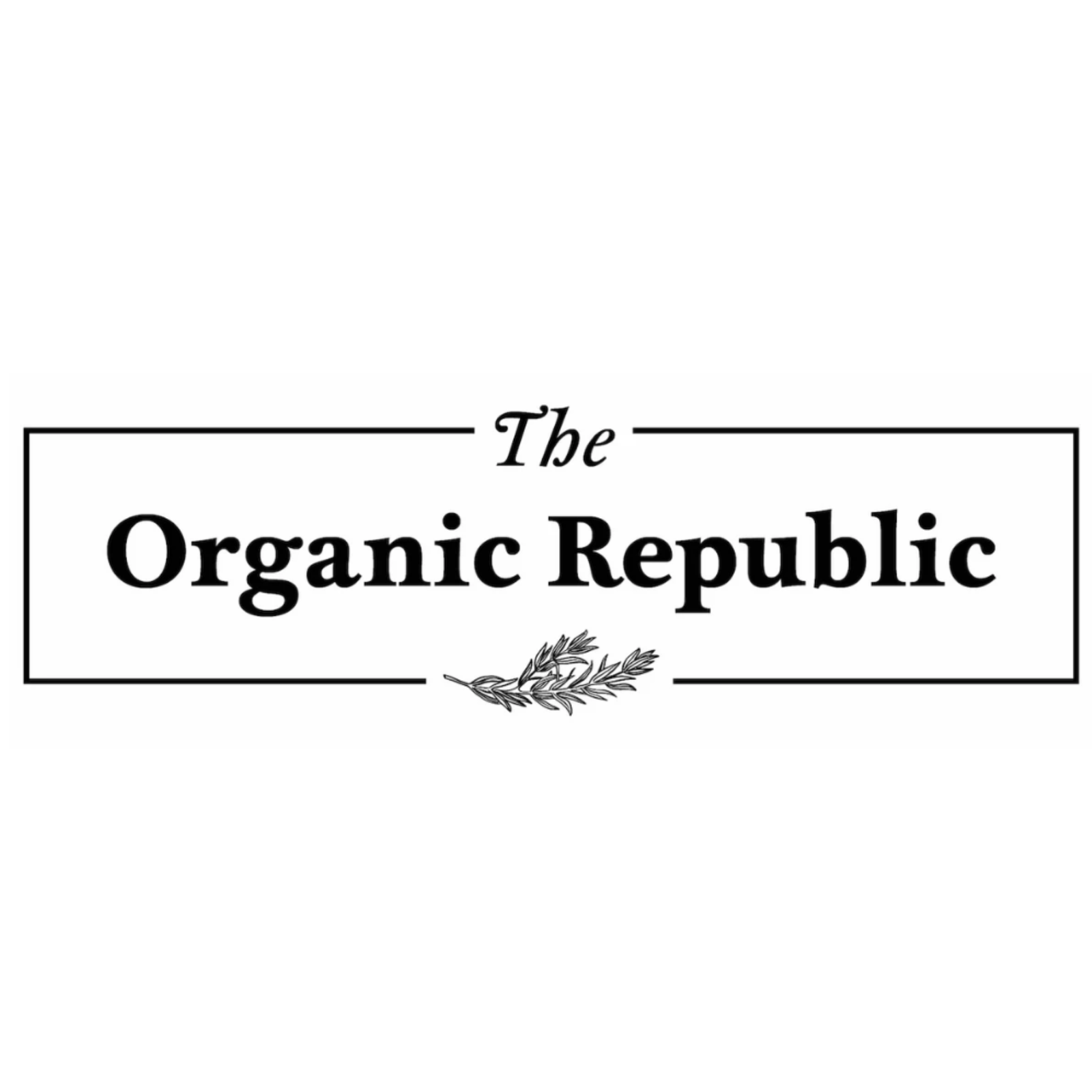 Logo de The Organic Republic, marca de productos orgánicos para un estilo de vida saludable y natural.