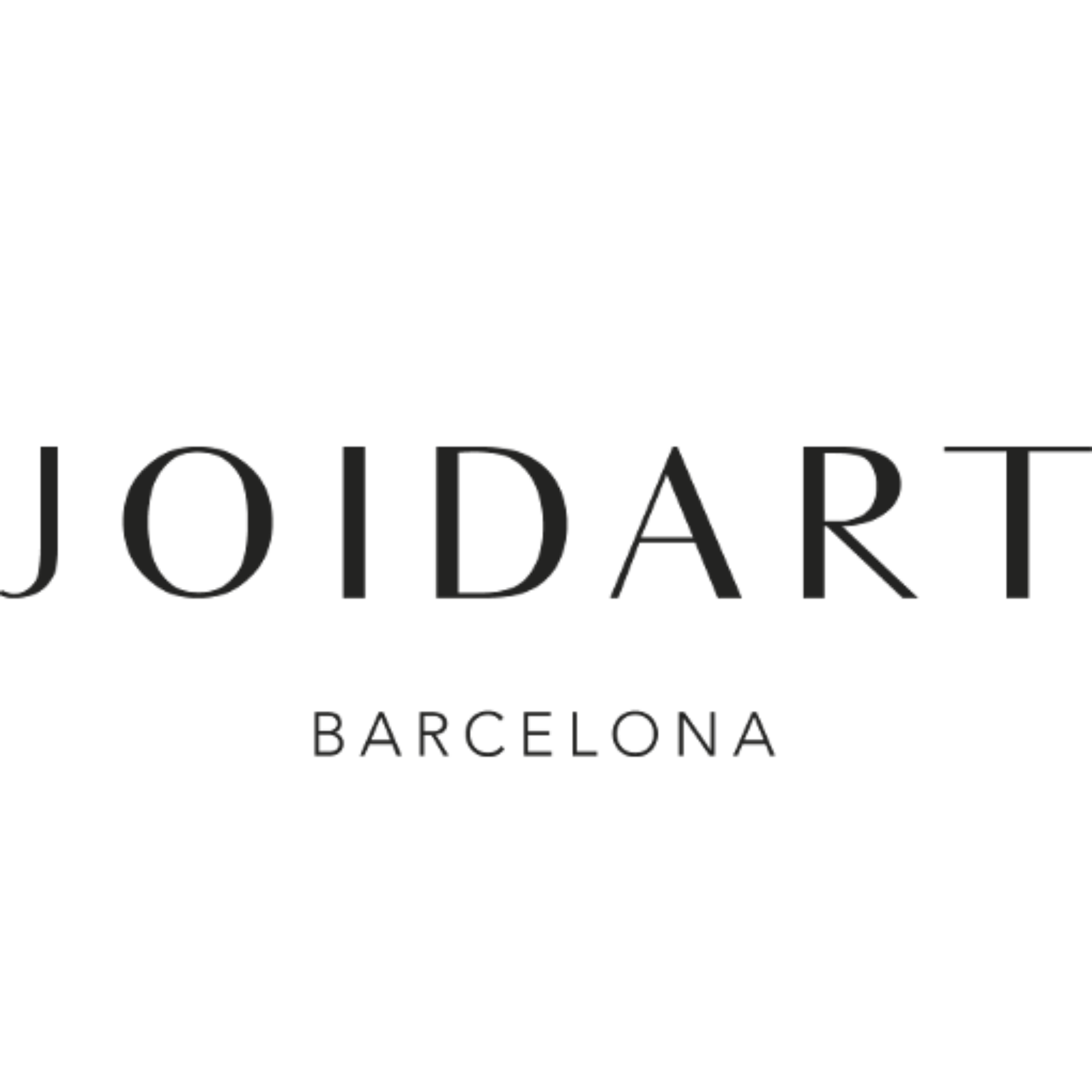 Logo de Joidart Barcelona, marca de joyas exclusivas que combinan diseño sofisticado y elegancia atemporal.