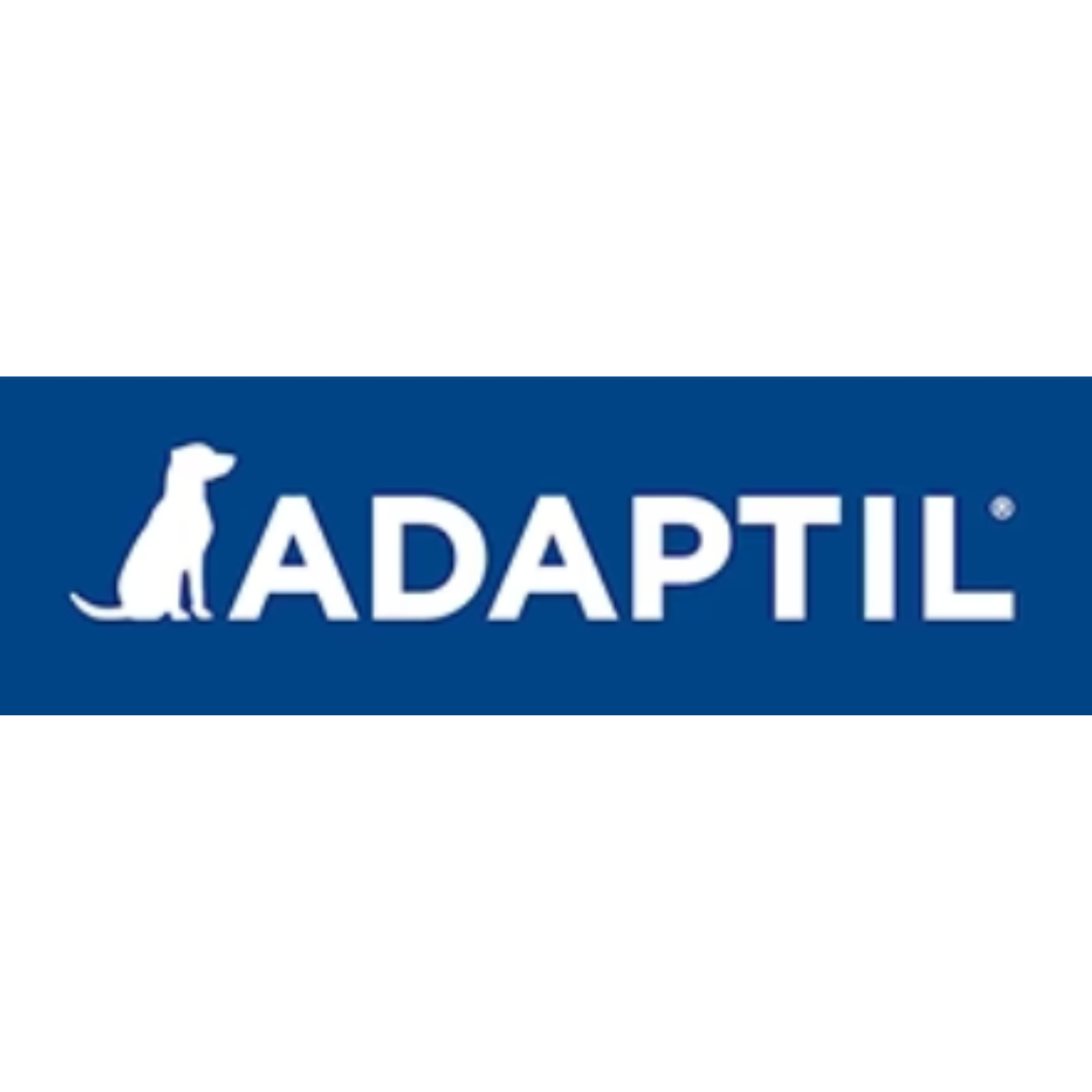 Logo de Adaptil, marca que ofrece soluciones naturales para calmar a los perros.