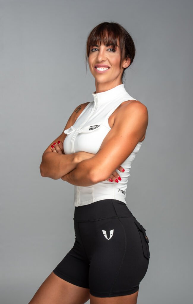 Conjunto deportivo mujer Varlion blanco y negro para fitness