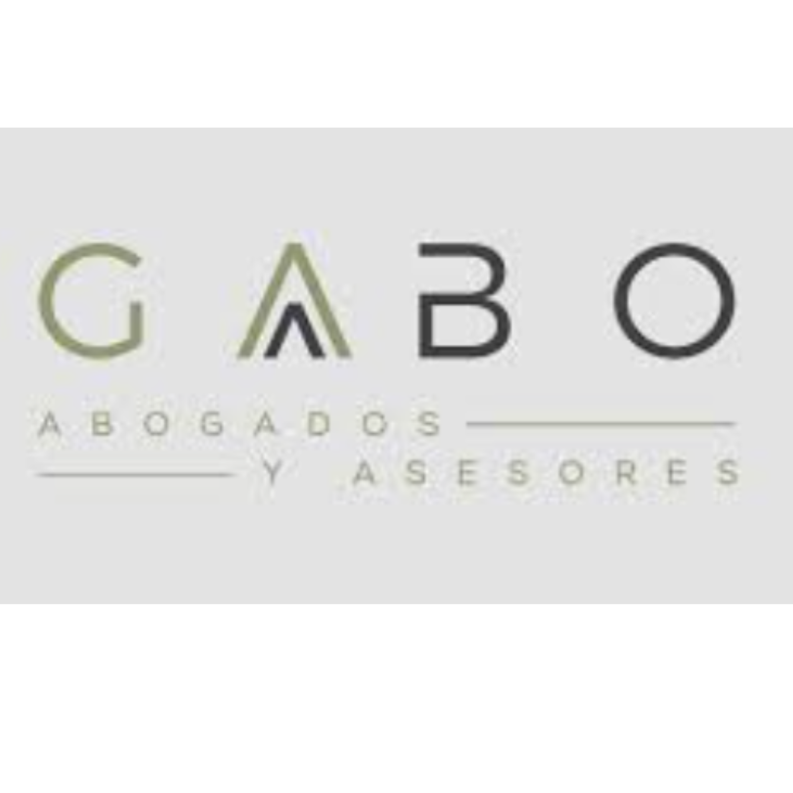 Logo de Gabo Abogados y Asesores con tipografía moderna y colores elegantes