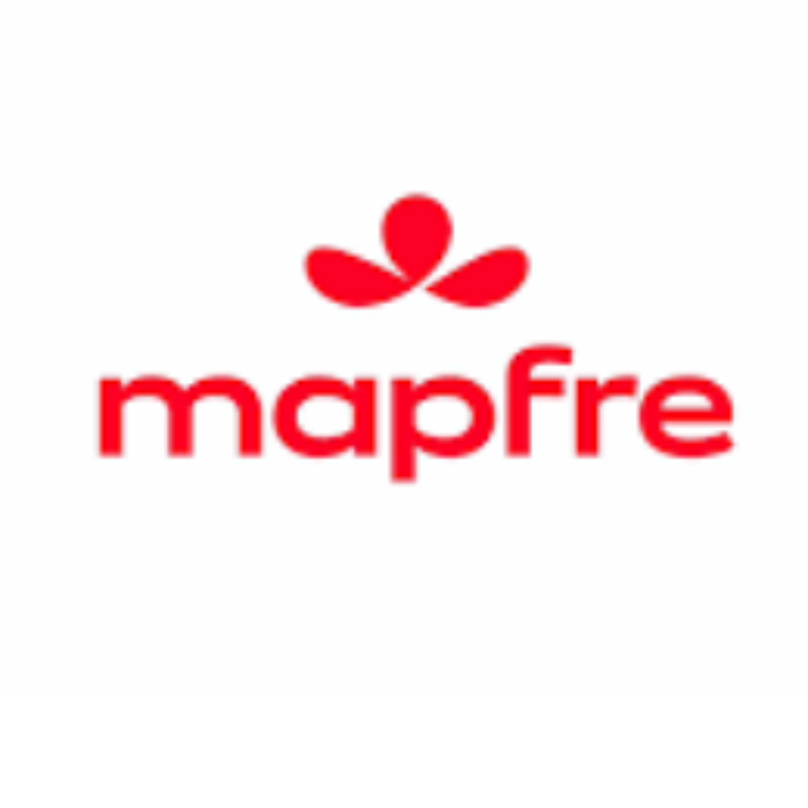 Logo de Mapfre en rojo.