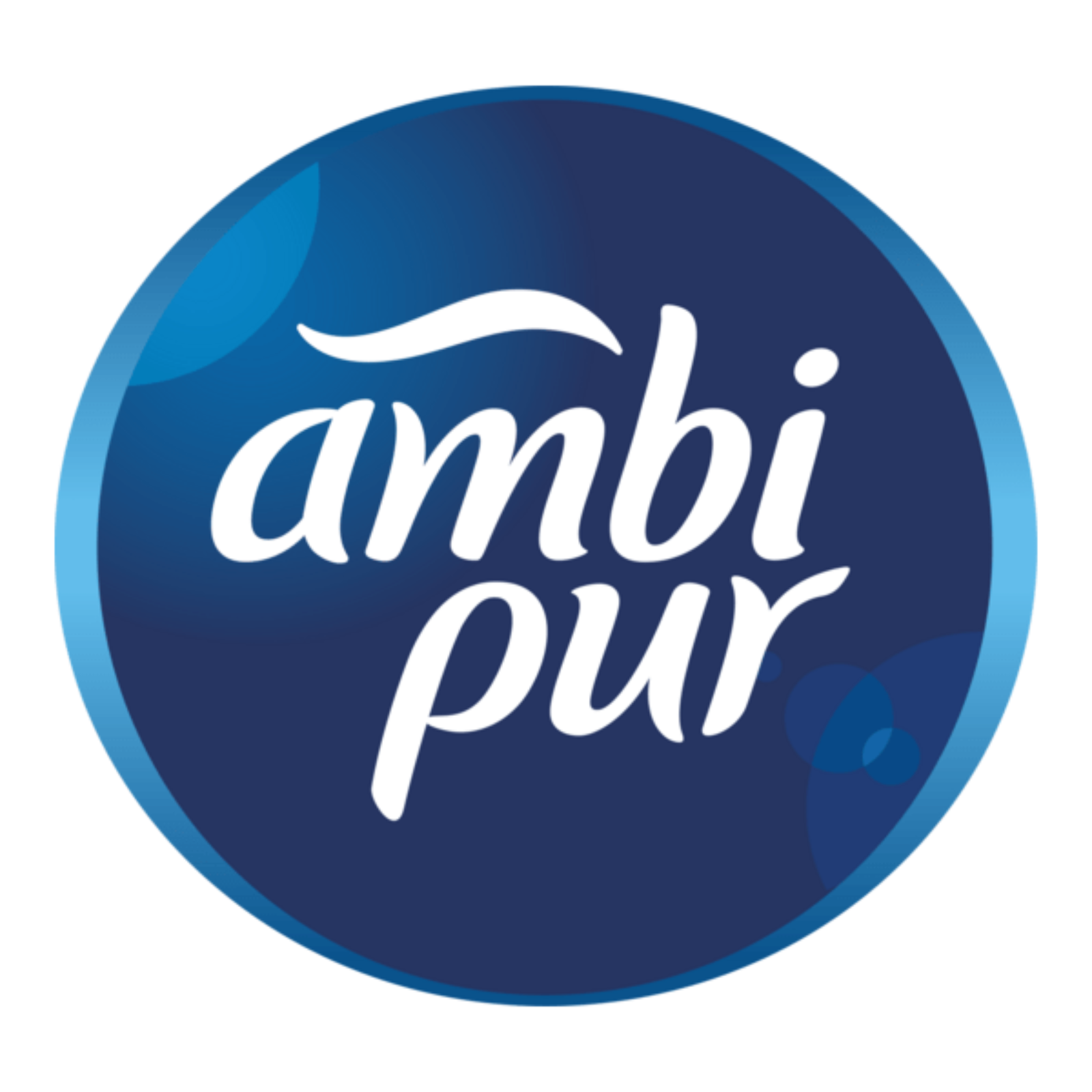 Logotipo de Ava Hi con tipografía blanca y fondo azul degradado, representando la identidad de la marca.