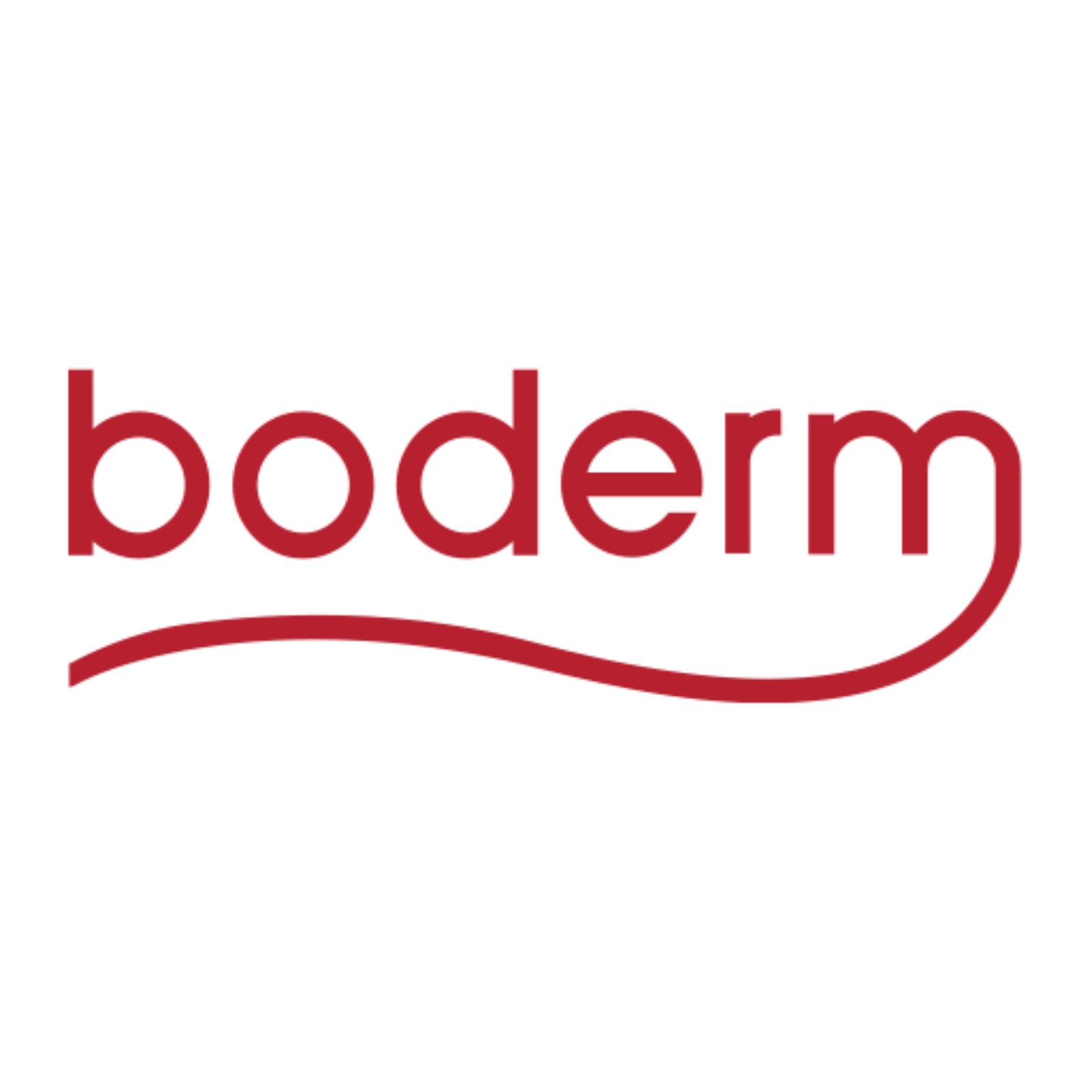 Logotipo de Bederm con tipografía roja y fondo blanco, mostrando la identidad corporativa de la marca.