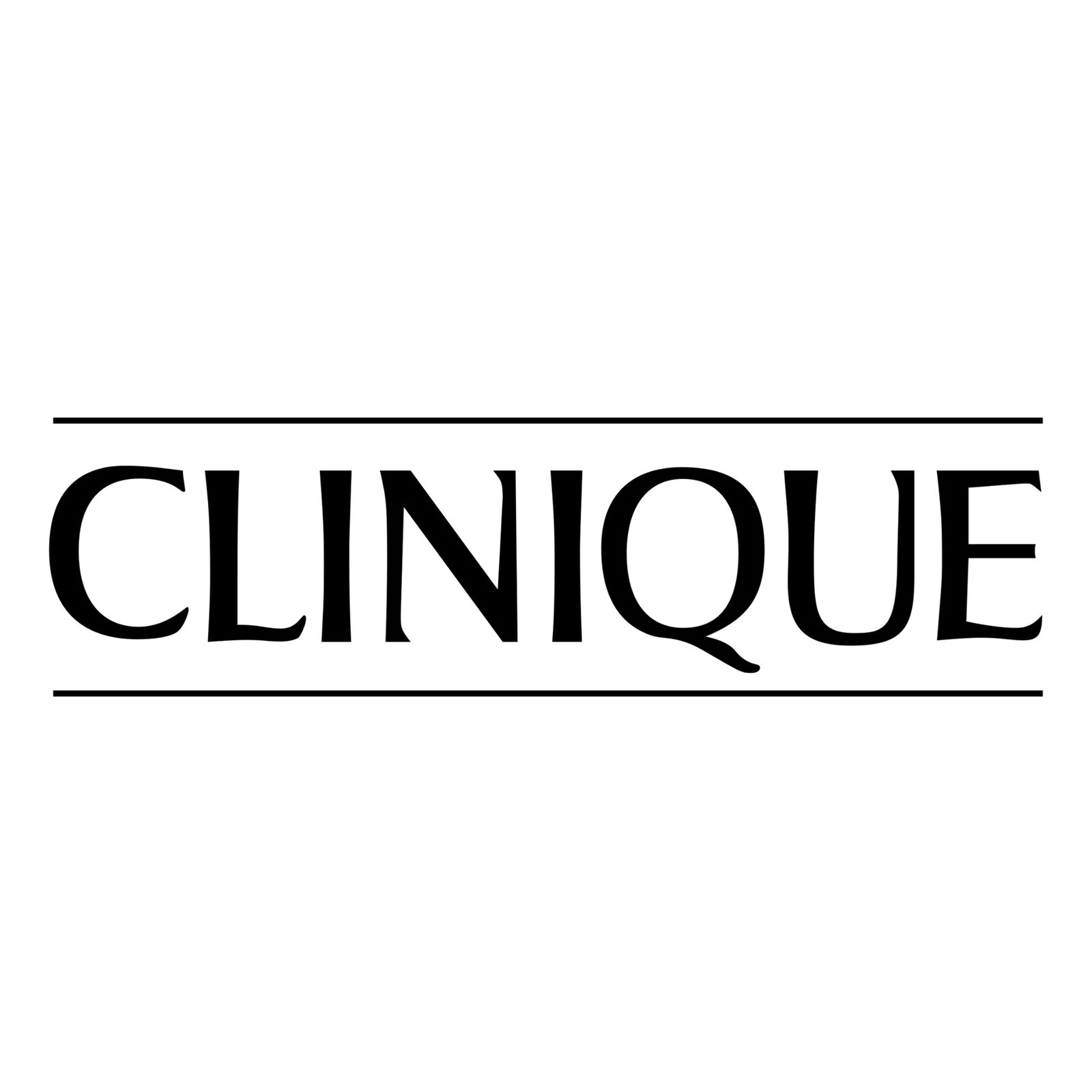 Logo de Clinique, marca de productos de cuidado de piel