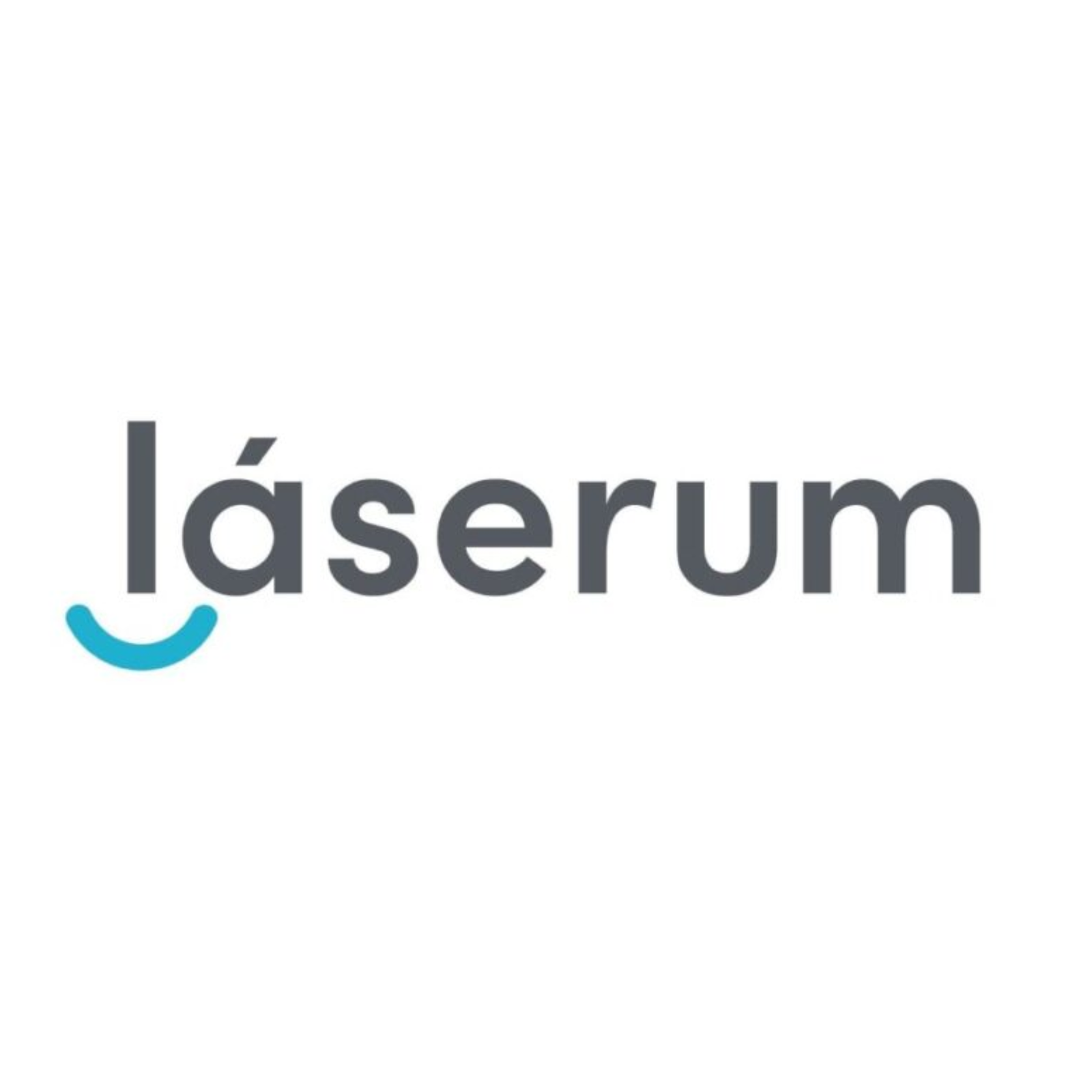 Logo de Laserum con tipografía moderna y diseño profesional