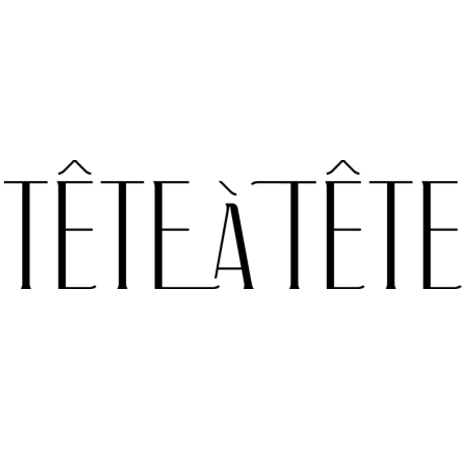 Logo de Tête à Tête con tipografía elegante y diseño minimalista