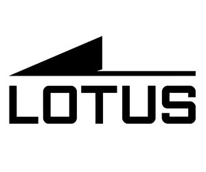 Logo de Lotus con diseño minimalista en color negro sobre fondo claro.