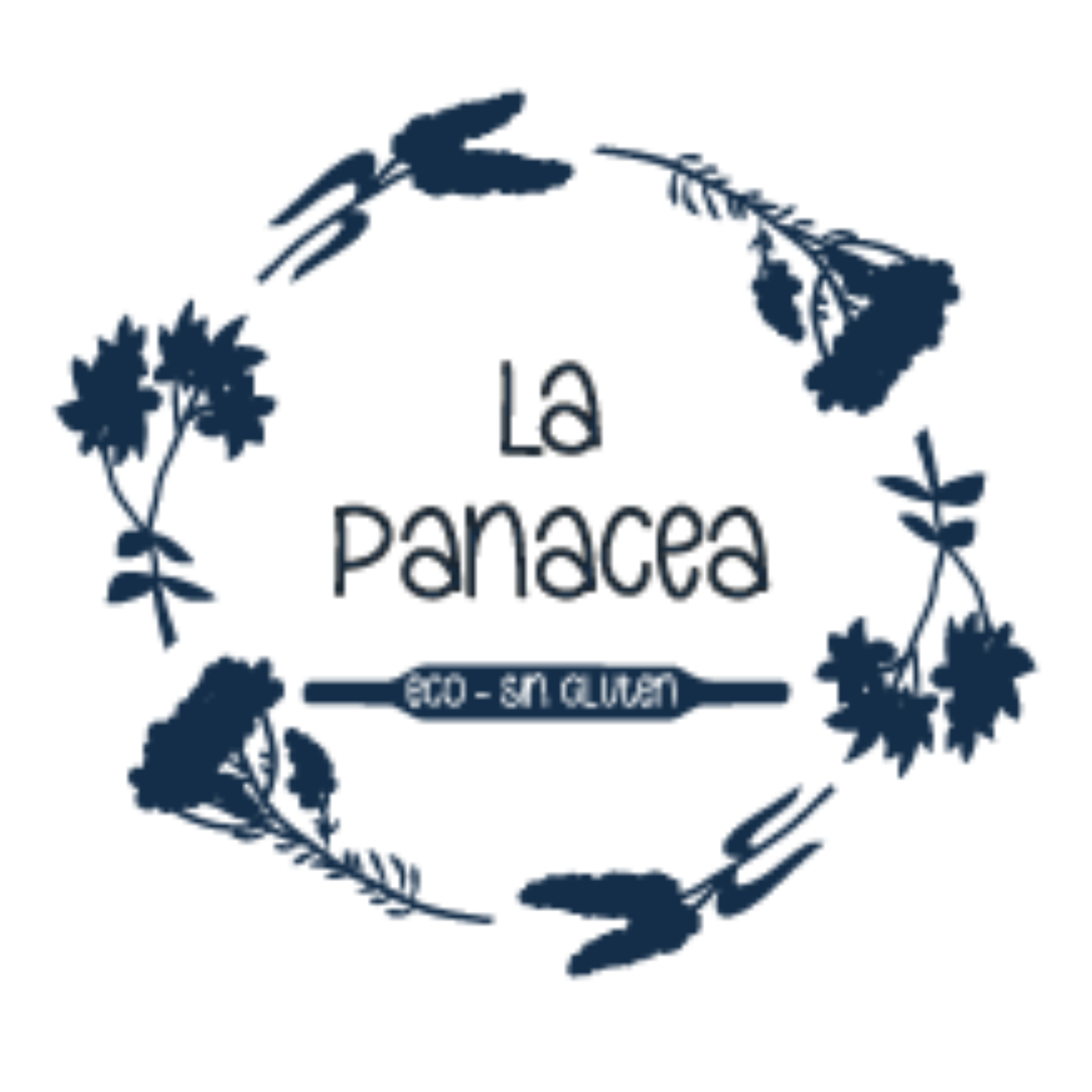 Logo de La Panacea, panadería ecológica y sin gluten en Pamplona.