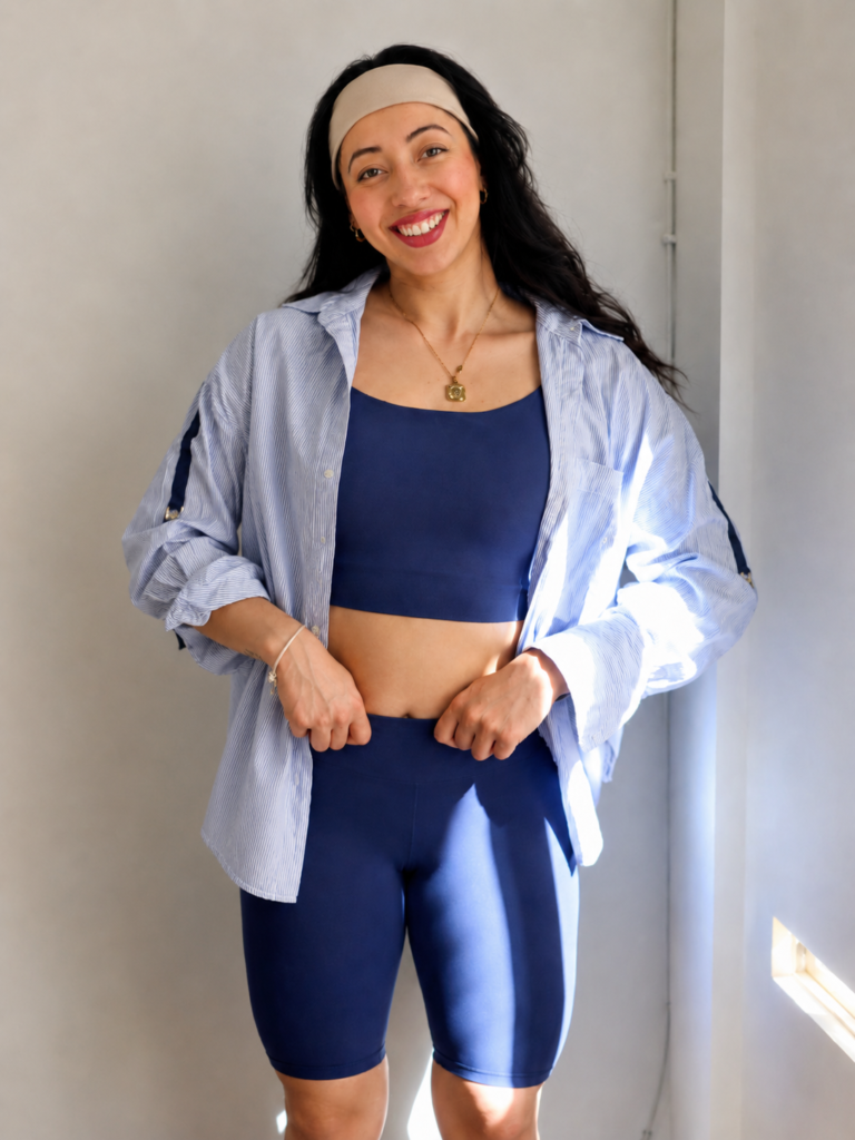 UGC Mariana Araujo, creadora de contenido especializada en Lifestyle, Fitness y Bienestar, colaborando con marcas de "vida saludable, deporte y autocuidado" – Agencia Brilla.