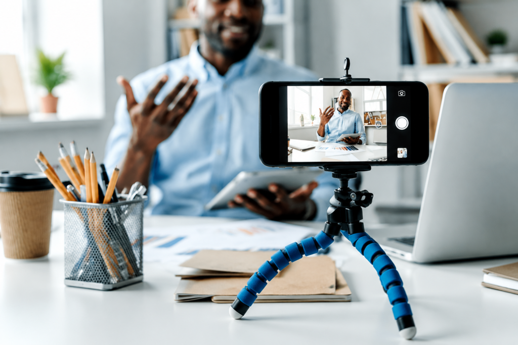 Micro-influencers 2.0 creando contenido digital en vídeo para campañas de marketing de influencia, marcas y redes sociales