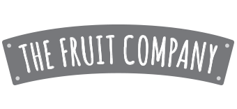 Logo de The Fruit Company, marca especializada en productos de cuidado personal, ambientación y fragancias frutales.